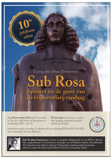 Flyer - uitnodiging voor het 10de Spinoza Seminar